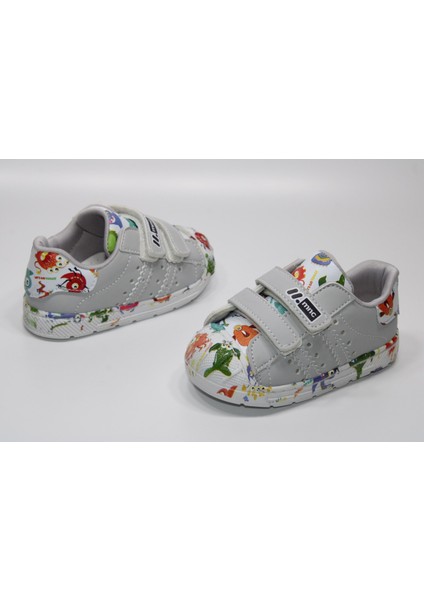 Minican Ortopedik Çok Hafif Taban Çift Cırtlı Kolay Giyim Çizgi Karakter Baskılı Çocuk Günlük Bebe Sneaker fiyatları