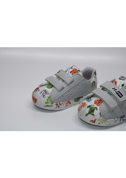 Minican Ortopedik Çok Hafif Taban Çift Cırtlı Kolay Giyim Çizgi Karakter Baskılı Çocuk Günlük Bebe Sneaker fırsatları