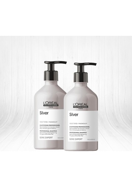 L'oreal Professionnel Serie Expert Silver Mor Şampuan 500 ml x 2 Adet