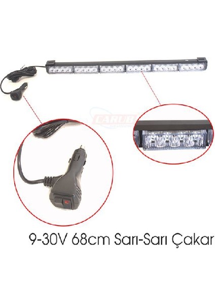 Off-Road 9/30V 68CM Sarı/sarı Çakar Foksiyon 4203278