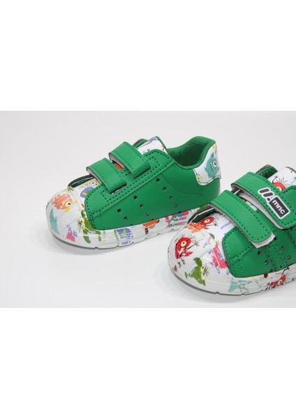 Minican Ortopedik Çok Hafif Taban Çift Cırtlı Kolay Giyim Çizgi Karakter Baskılı Çocuk Günlük Bebe Sneaker fırsatları