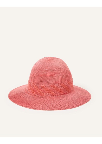 Örgü Işlemeli Fedora Şapka