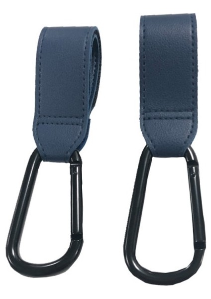 2 Adet Pu Deri Bebek Çantası Arabası Kancası Pram Döndür 360 Derece Dönebilen Velcro Sepeti Organizatör Pram Kanca Arabası Aksesuarları (Yurt Dışından)