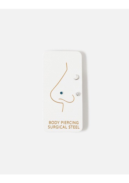 Piercing Set Kristal Mavi modelleri