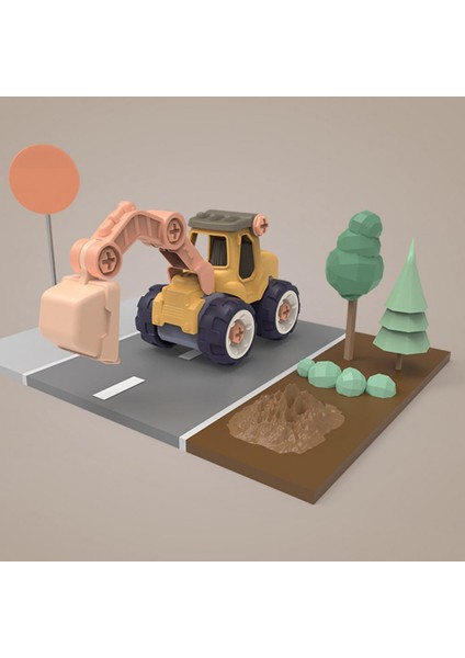 Yaratıcı Minuature Kamyon Yükleme Boşaltma Plastik Dıy Kamyon Oyuncak Montaj Mühendisliği Araba Seti Çocuk Eğitici Oyuncak Çocuk Hediyeler Için (Yurt Dışından) indirimleri