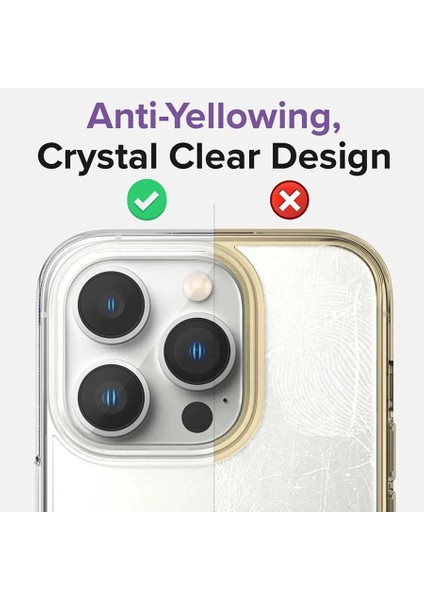 iPhone 14 Pro Max Kılıf Magsafe Şarj Özellikli Lens ve Toz Korumalı Şık Logo Tasarımlı Sert Ince