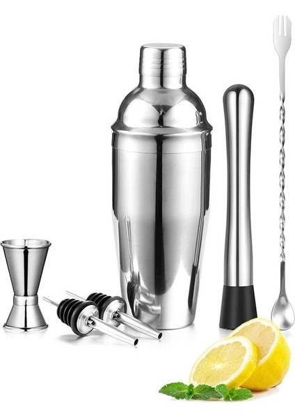 750ML 6'lı Paslanmaz Kokteyl Hazırlama Seti (Yurt Dışından)