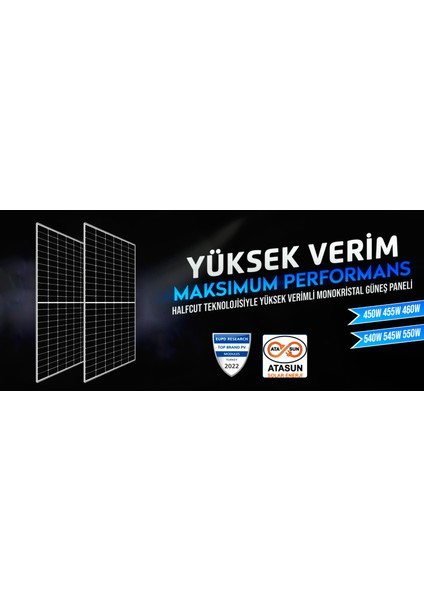 Güneş Paneli 545 W 30 Adet