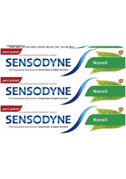 Mint/Naneli Diş Macunu 300ml 3lü Set