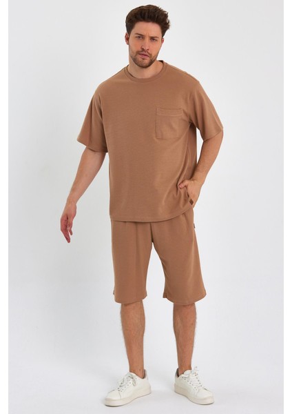 Cep Detaylı Tişört-Şort Takım (E23-0064-0060)