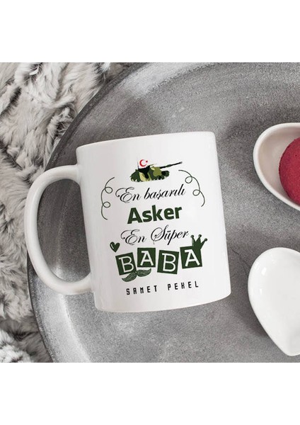 Asker Babalara Özel Kupa Bardak