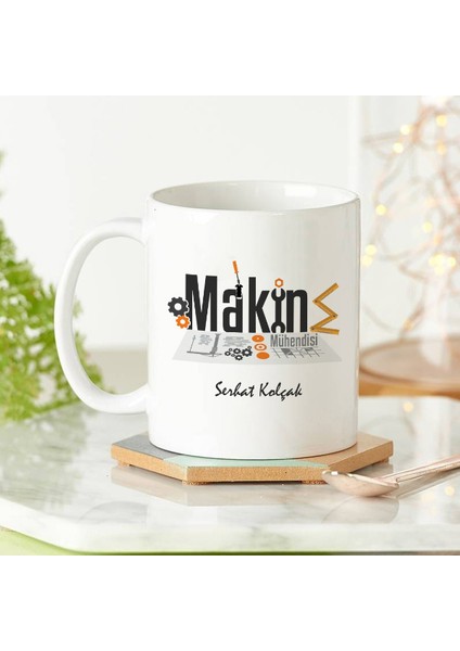 Makine Mühendisine Özel Kupa Bardak