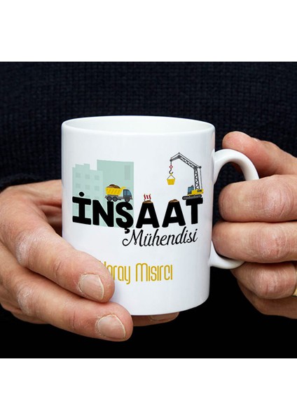 Inşaat Mühendisine Hediye Kupa Bardak