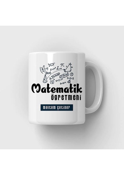 Matematik Öğretmeni Tasarımlı Kupa Bardak