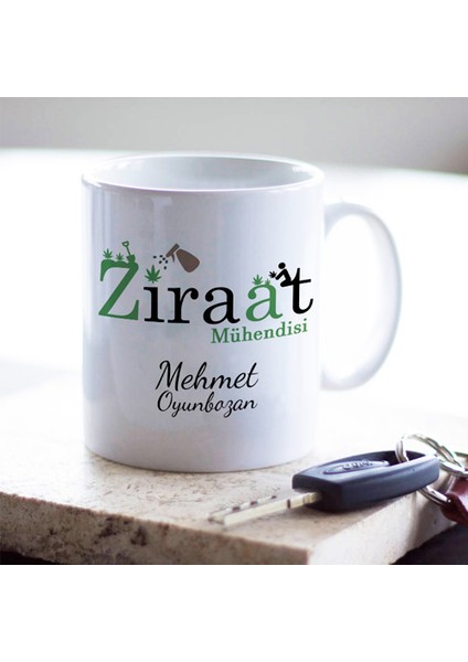 Ziraat Mühendislerine Özel Kupa Bardak