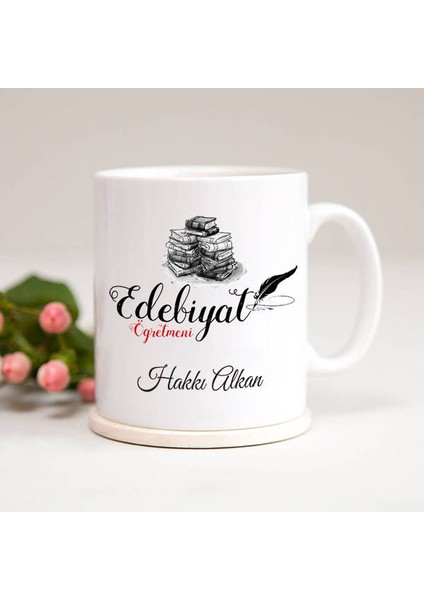 Edebiyat Öğretmenine Hediye Kupa Bardak