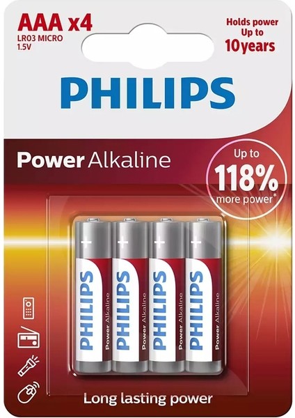 LR03P4B 10 Power Alkaline Pil Aaa