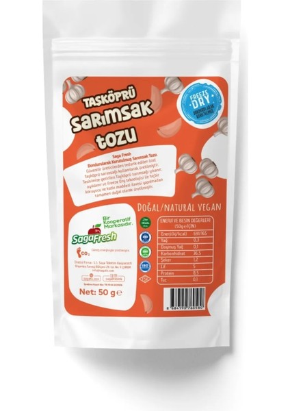 Dondurularak Kurutulmuş Sarımsak Tozu 50g
