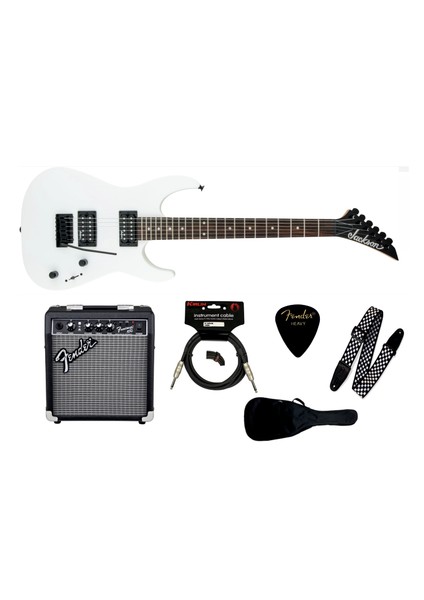 JS11 Blk Elektro Gitar Seti (Fender Frontman 10G Amfi)