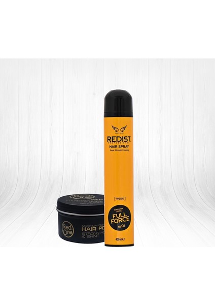 Full Force Saç Spreyi 400 Ml + Redone Men Wax 100 Ml