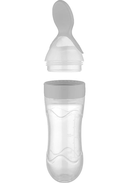 Babyjem Sıkmalı Kaşık Gri 90 ml - Özel Koruyucu Kapaklı fiyatları