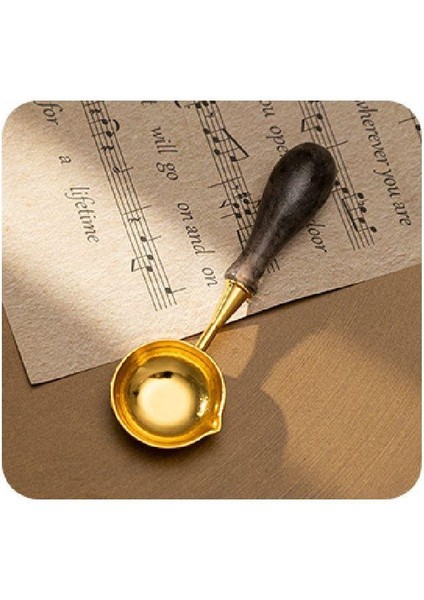 Davetiye Mum Mühürü Eritme Kaşığı El Yapımı Akrilik Saplı Füme Renk fiyatları