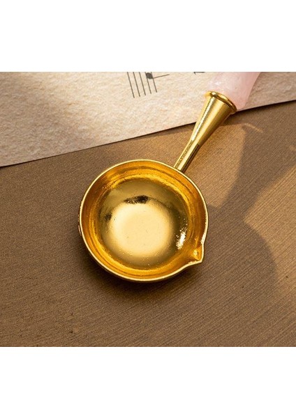 Davetiye Mum Mühürü Eritme Kaşığı El Yapımı Akrilik Saplı Füme Renk modelleri