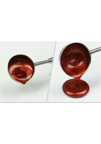 Ahşap Sap Mum Mühürü Eritme Kaşığı Paslanmaz Çelik Rose Gold indirimleri