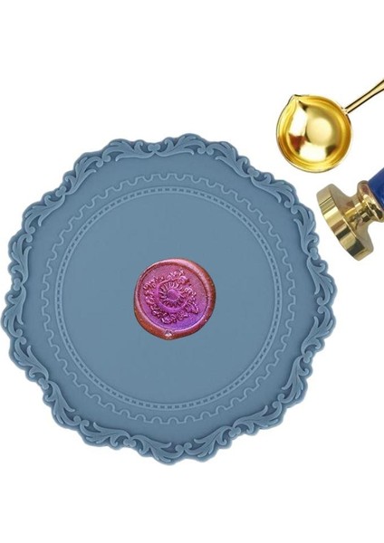 Mühür Mumu Döküm Silika Jel Baskı Ped Yapışmayan Mavi Silikon