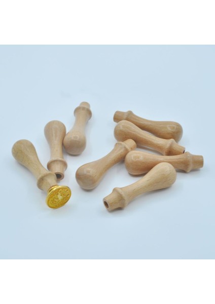 Ahşap Mum Mühürü Sapı Lotus Ağacı M8 Metal Dişli fırsatları