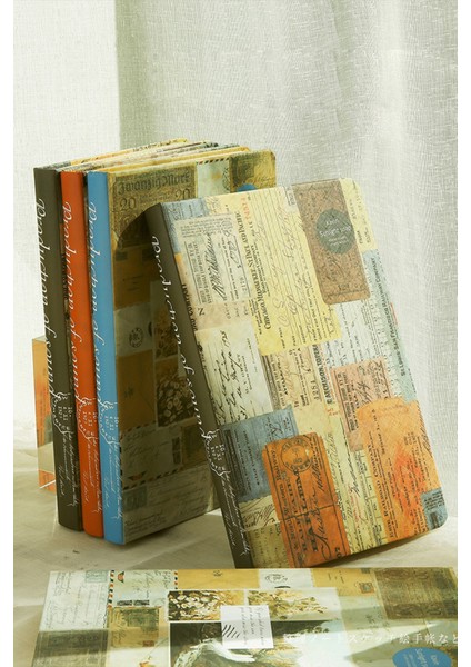 Retro Journal DEFTER-14X21 CM-100 Yaprak Sert Kapak