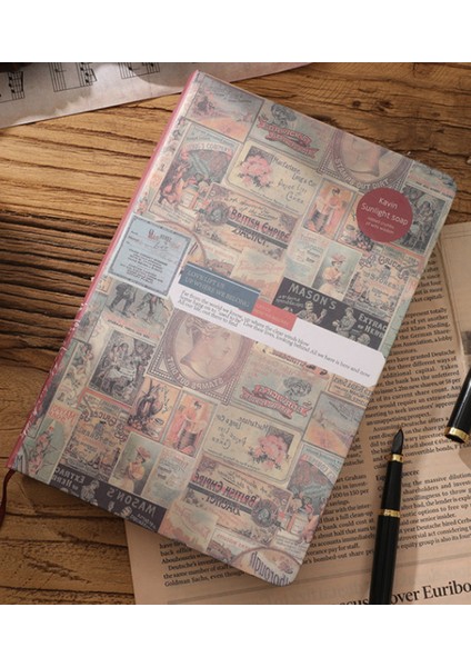 Retro Journal DEFTER-14X21 CM-100 Yaprak Sert Kapak