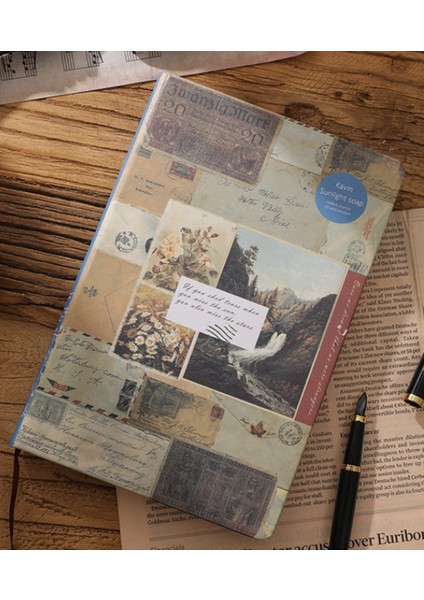 Retro Journal DEFTER-14X21 CM-100 Yaprak Sert Kapak