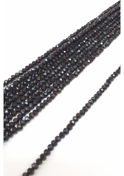 Boncuk Çeşitleri Siyah Kristal Boncuk 4 mm fiyatları