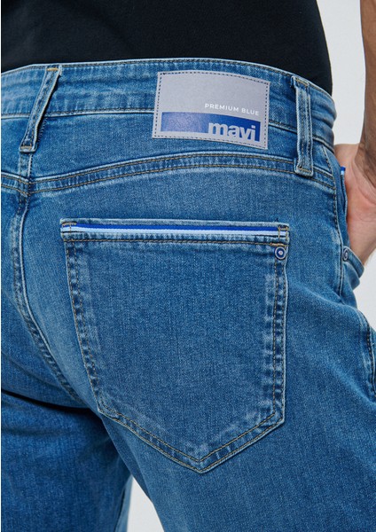 Erkek Pierre Gölgeli Mavi Premium Blue Jean Pantolon 0020983709