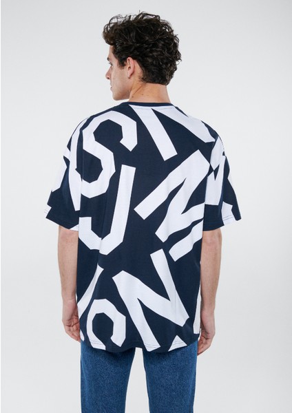 MVJNS Baskılı Lacivert Tişört 0610271-70490 modelleri