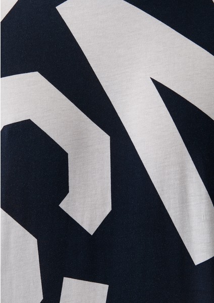 MVJNS Baskılı Lacivert Tişört 0610271-70490