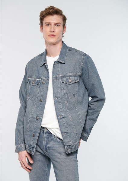 Erkek Drake Black Gri Jean Ceket 010143-33643