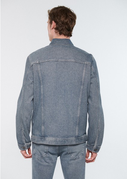 Erkek Drake Black Gri Jean Ceket 010143-33643