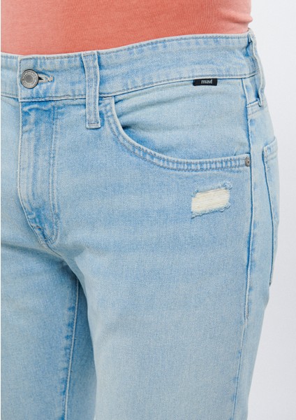 Erkek JAMES Eskitilmiş 90s Comfort Jean Pantolon 0042484441