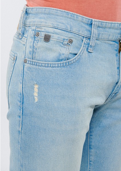 Erkek JAMES Eskitilmiş 90s Comfort Jean Pantolon 0042484441