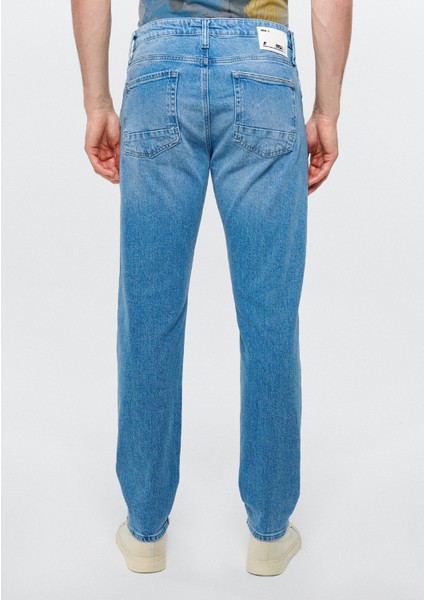Erkek Milan Açık Mavi Eskitilmiş Yırtıklı Street Jean Pantolon 0081083805