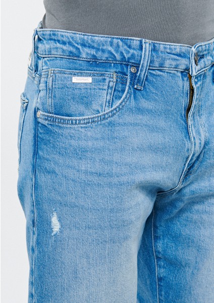 Erkek Milan Açık Mavi Eskitilmiş Yırtıklı Street Jean Pantolon 0081083805