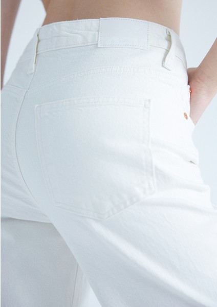 Kadın VICTORIA Beyaz Jean Pantolon 101072-84394