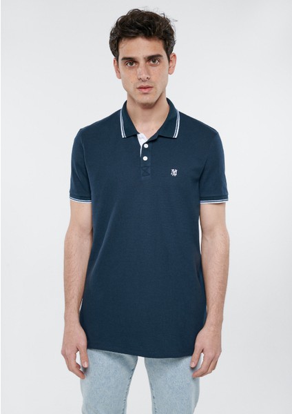 Erkek Yaka Detaylı Lacivert Polo Tişört 064164-28417 fiyatları