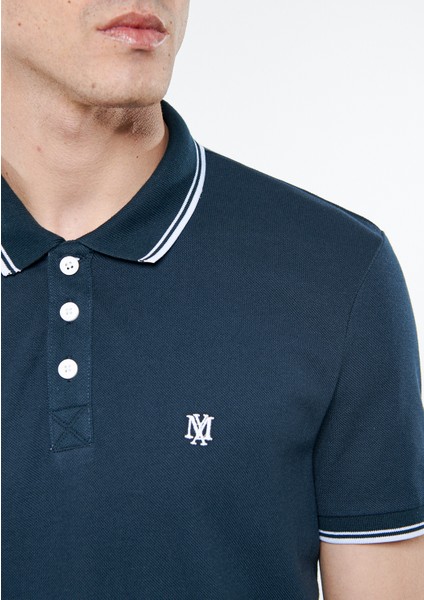 Erkek Yaka Detaylı Lacivert Polo Tişört 064164-28417 fırsatları