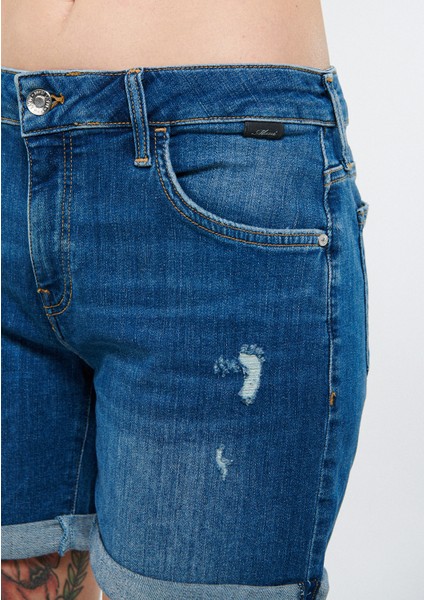 Kadın Pixie Vintage Jean Şort 1437026053