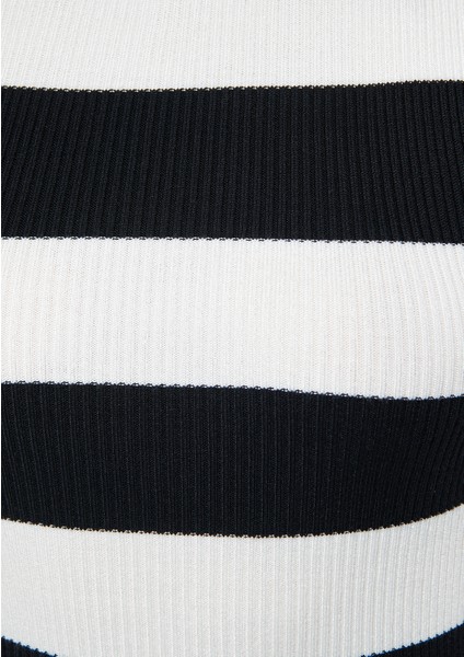 Kadın Siyah Çizgili Elbise 1310260-84514