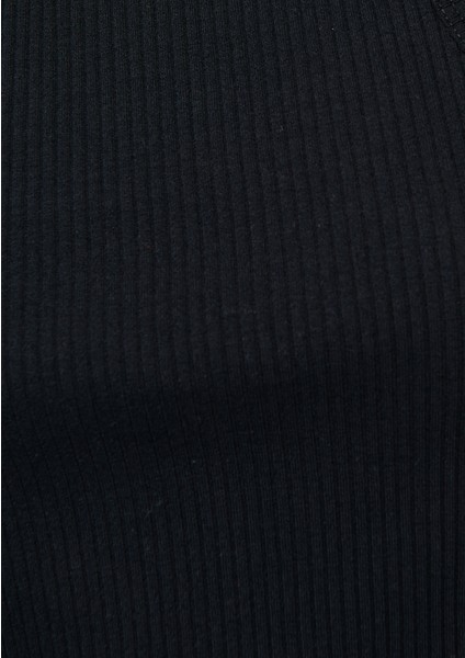 Kadın Halter Yaka Siyah Atlet 1611410-900
