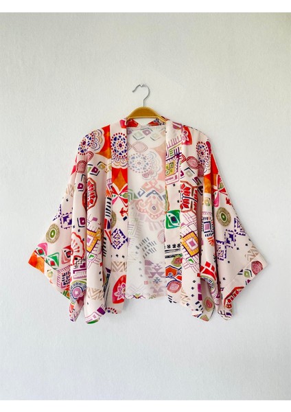 Retrobird Yarasa Model Mini Kimono Kadın Ekru